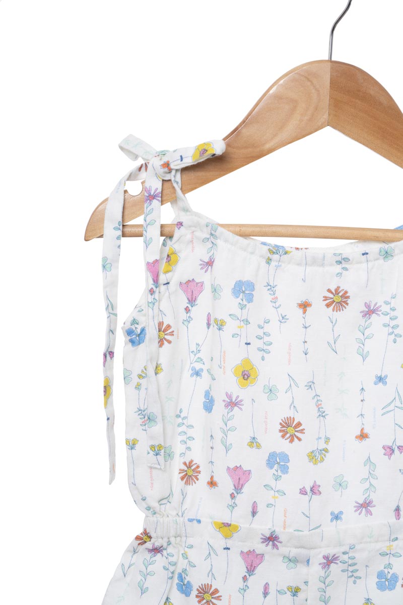 Printed Tie-Up Playsuit
