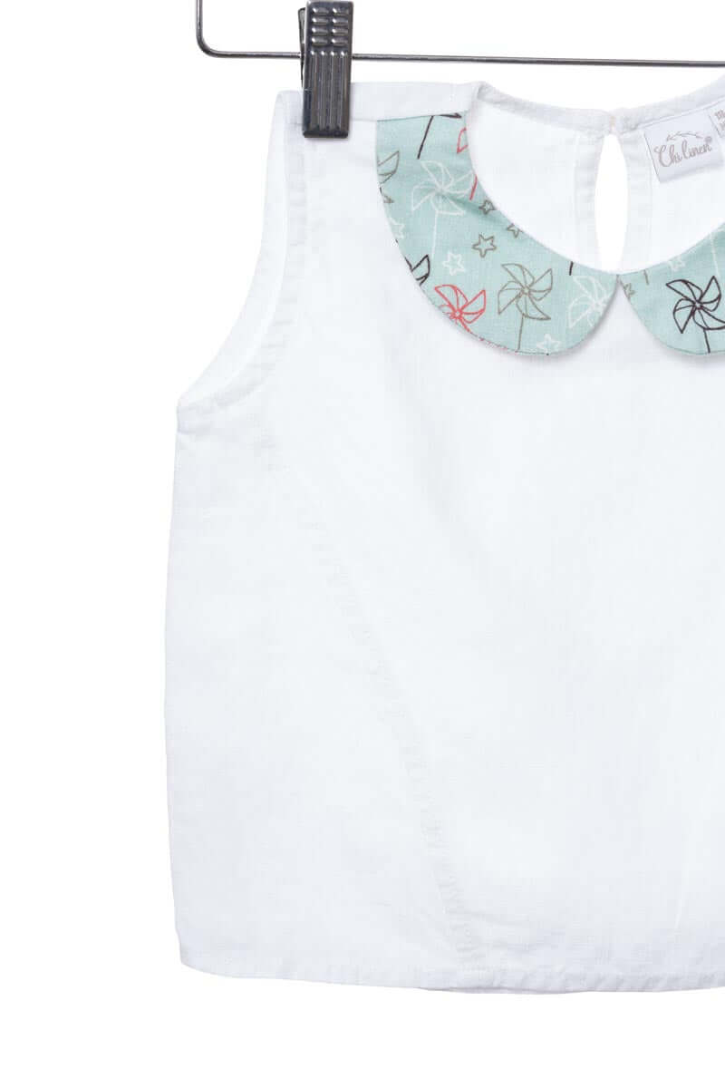 Princessline Toddlers Co-ords Set White Top & Printed shorts