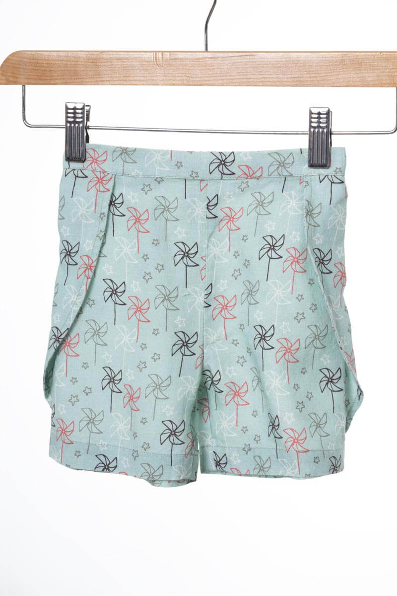 Princessline Toddlers Co-ords Set White Top & Printed shorts