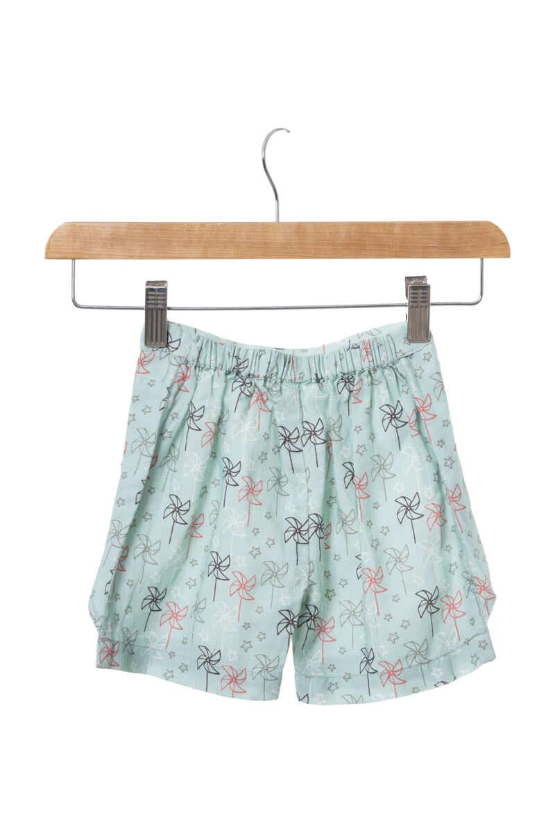 Princessline Toddlers Co-ords Set White Top & Printed shorts