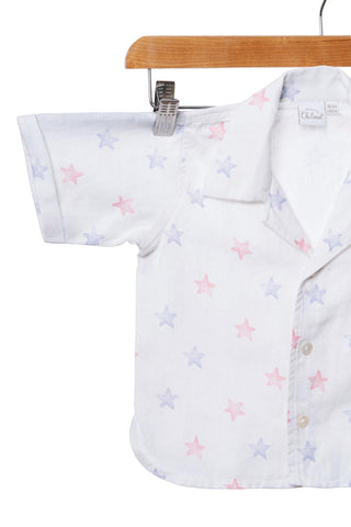 Printed Cuban Collar Co-Ord Set