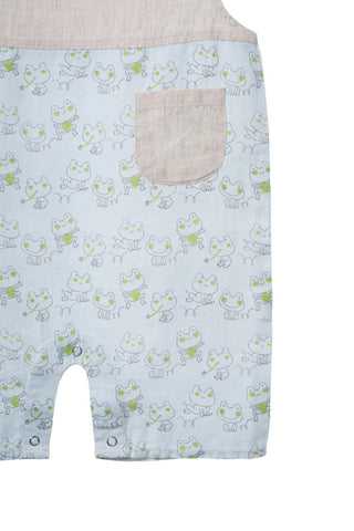 Printed Natural Yoke 2 Colour Romper