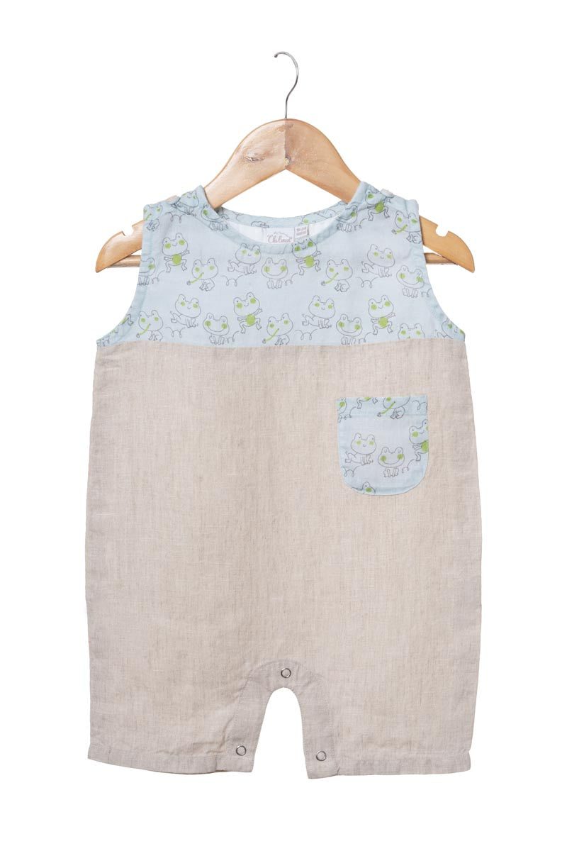 Printed Yoke 2 Colour Romper