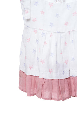 Printed Tie-Up Ribbon Dress