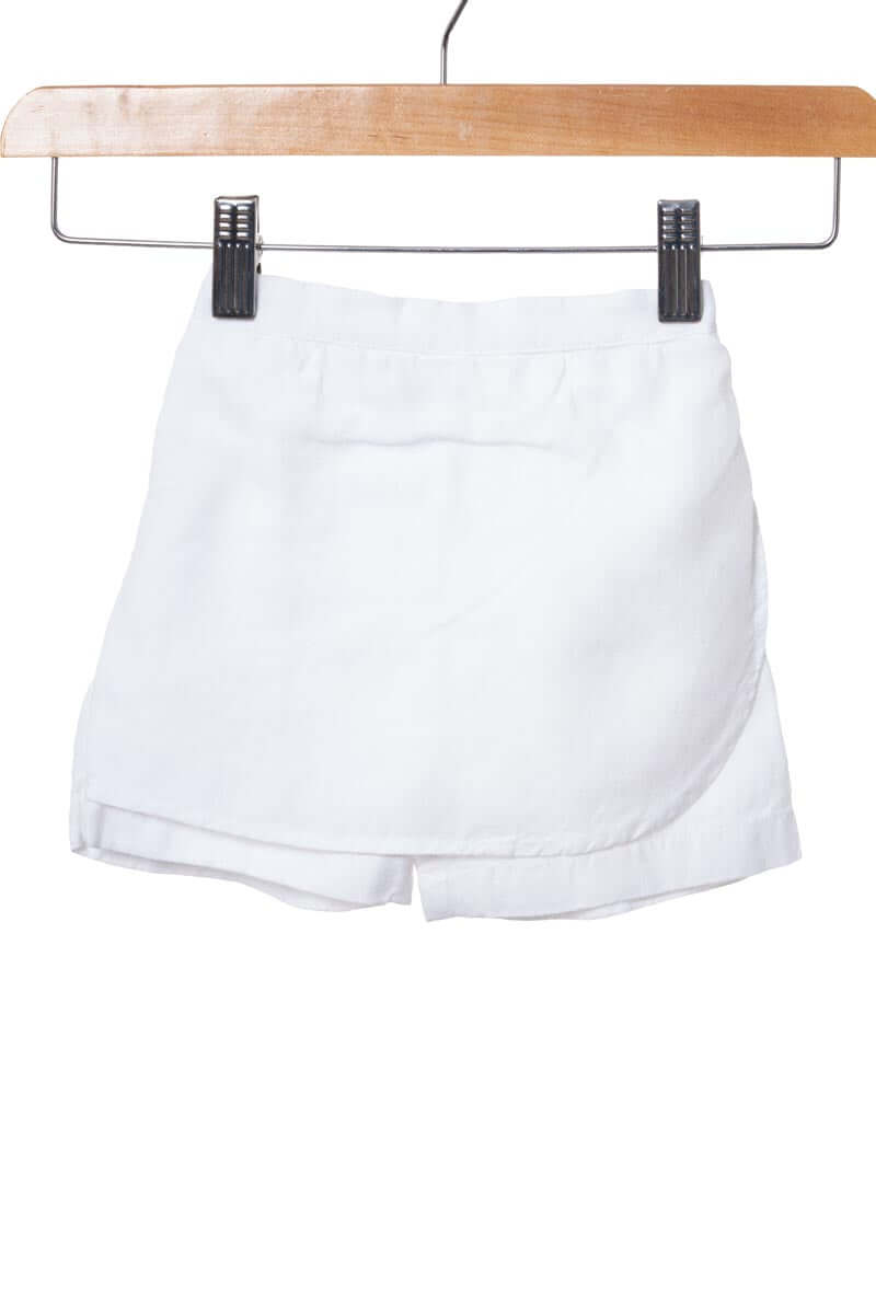 Peter pan collar top & skorts set