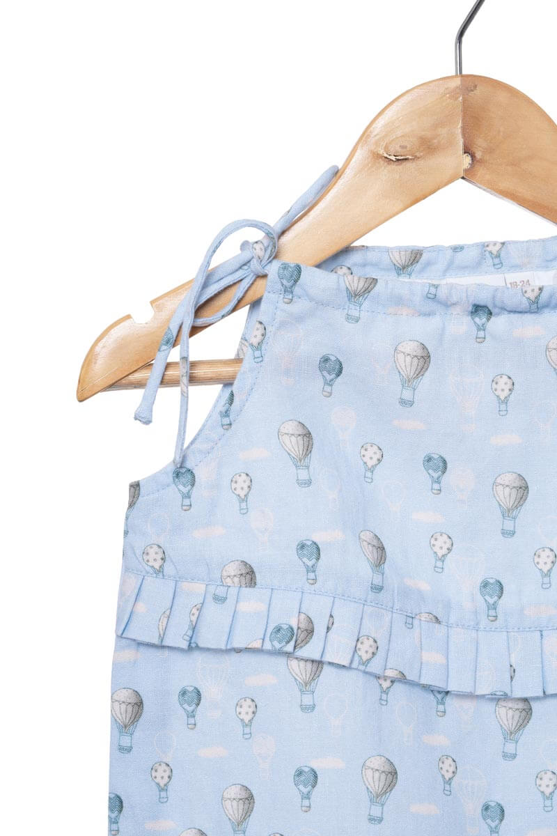 Linen tie strap pleated co-ords