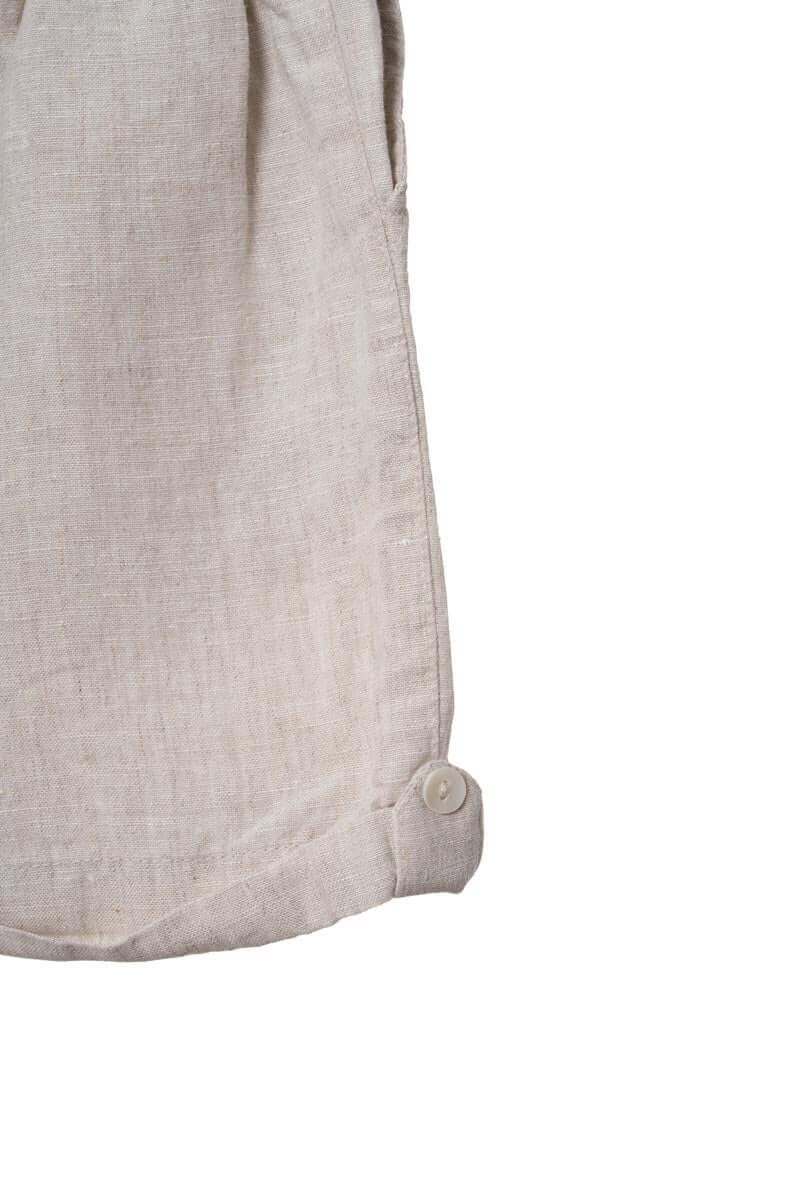 Linen tie strap pleated co-ords