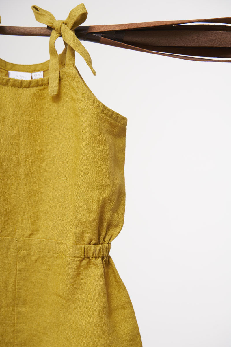Tie-Up Play Suit - Chi Linen