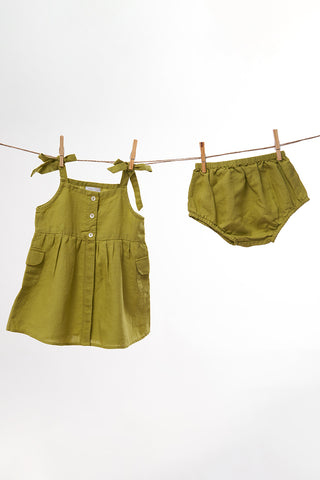 Flap Pocket Frock - Chi Linen