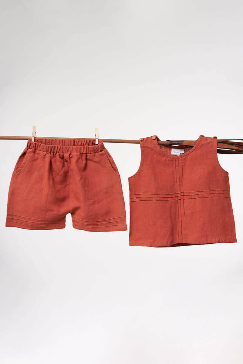Pintucks Detailed Set - Chi Linen
