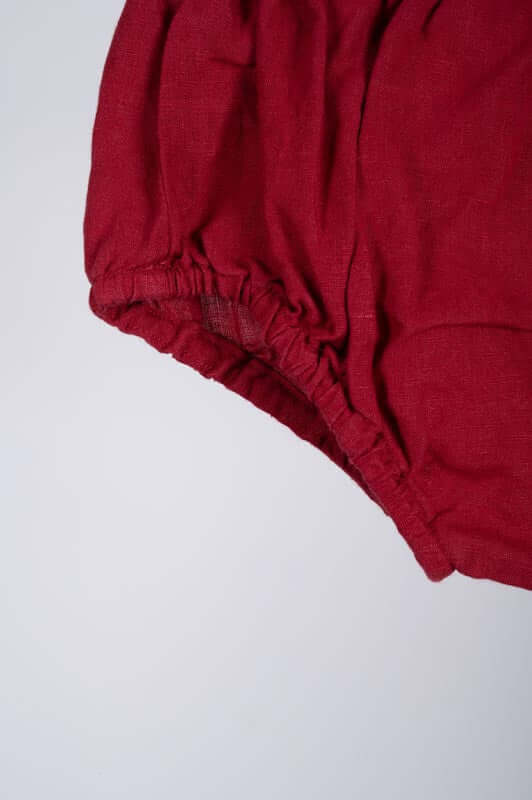 Hand-Embroidered Cap Sleeve Dress - Chi Linen