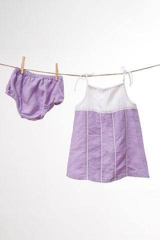 Vertical Stripe Frock - Chi Linen