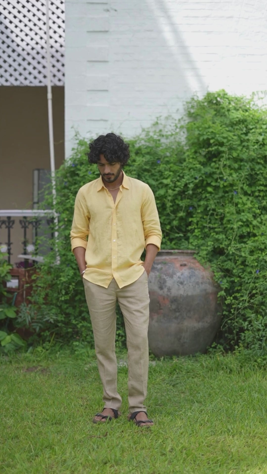 Classic Collar Sorbet Yellow Shirt