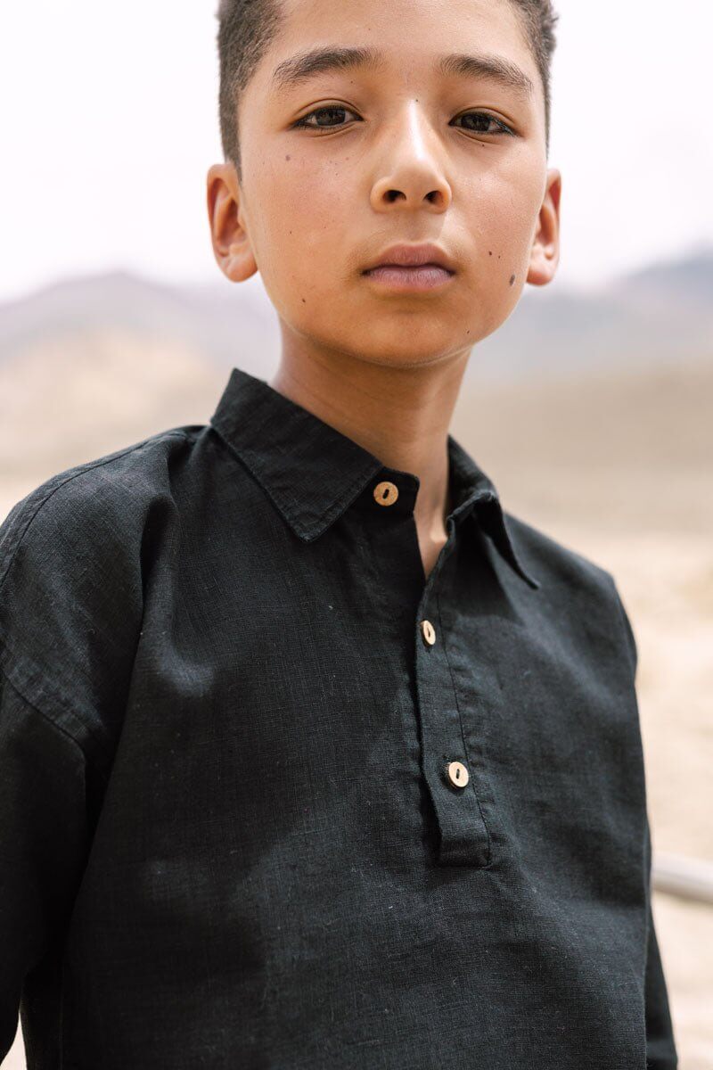 Drop shoulder shirt - Chi Linen