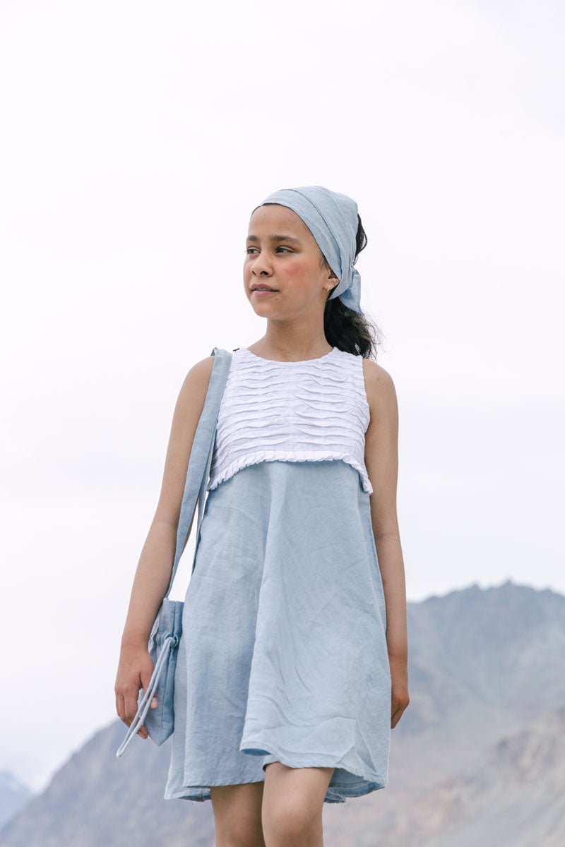 Pleated yoke frock - Chi Linen