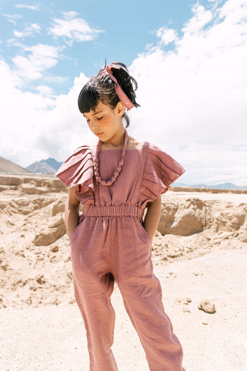Ruffle jumpsuit - Chi Linen