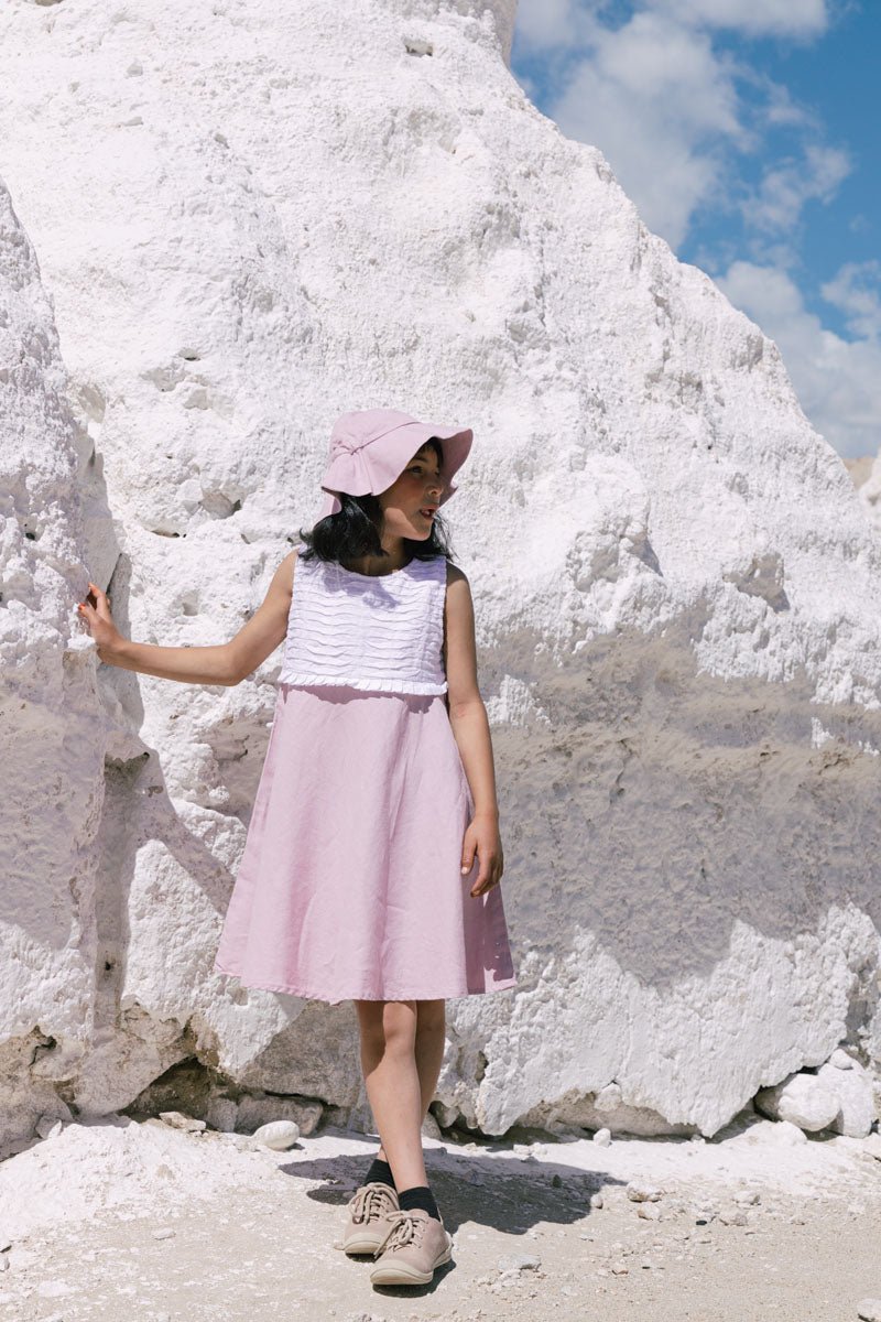 Pleated yoke frock - Chi Linen