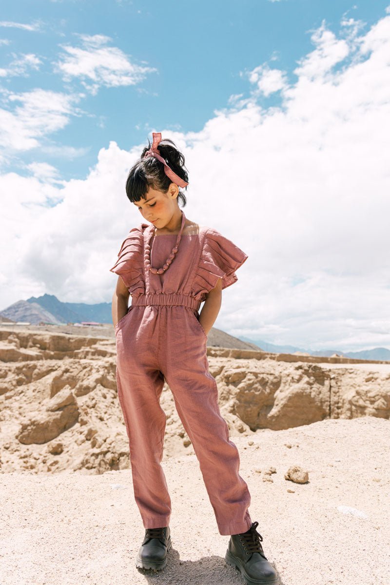 Ruffle jumpsuit - Chi Linen