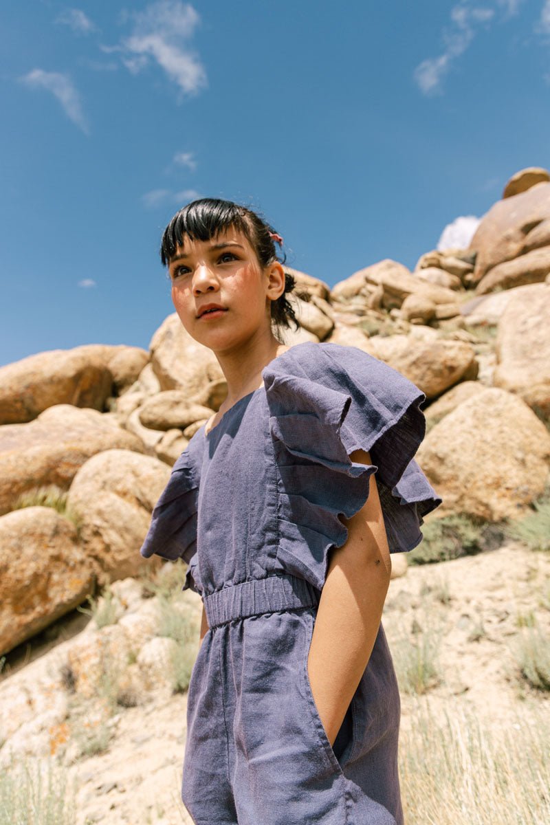 Ruffle jumpsuit - Chi Linen