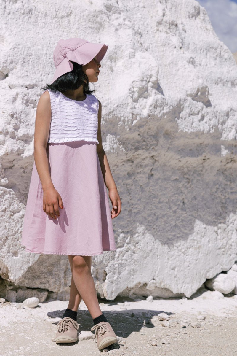 Pleated yoke frock - Chi Linen
