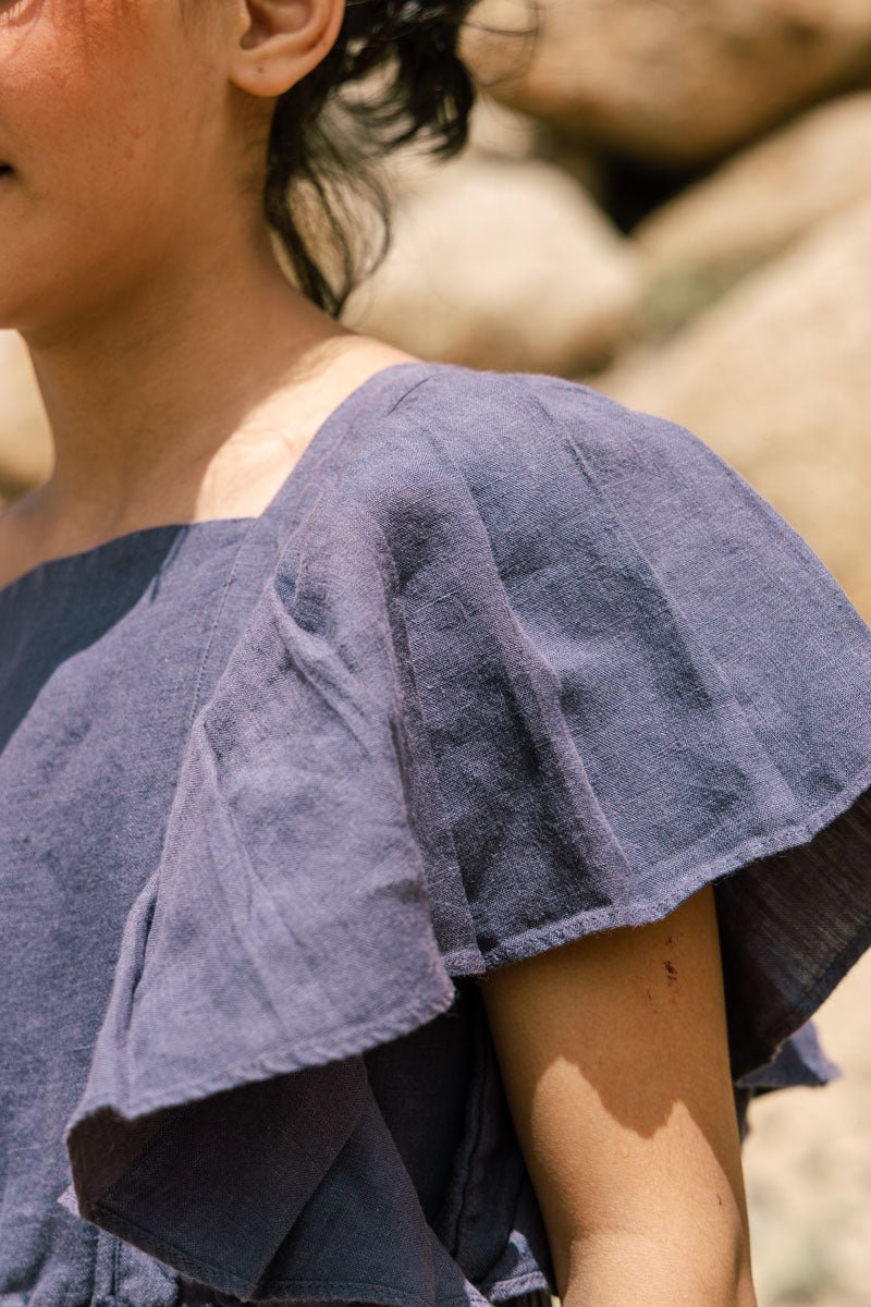 Ruffle jumpsuit - Chi Linen