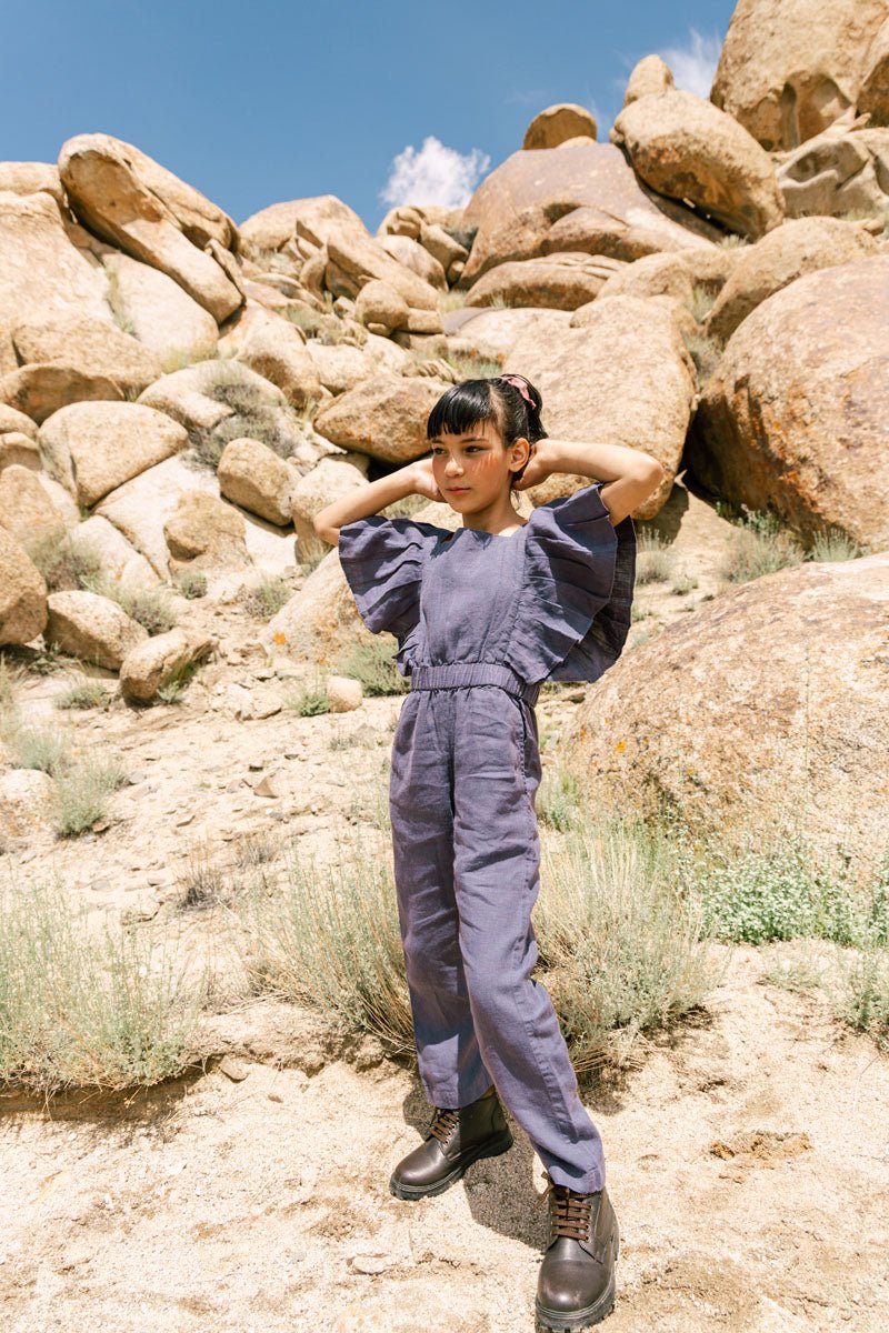 Ruffle jumpsuit - Chi Linen
