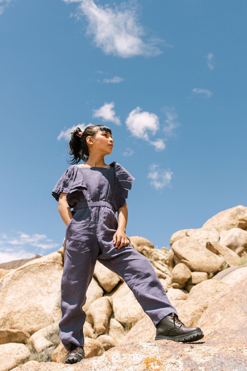 Ruffle jumpsuit - Chi Linen
