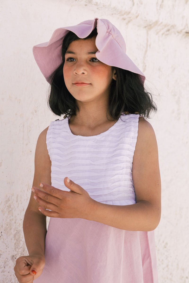 Pleated yoke frock - Chi Linen