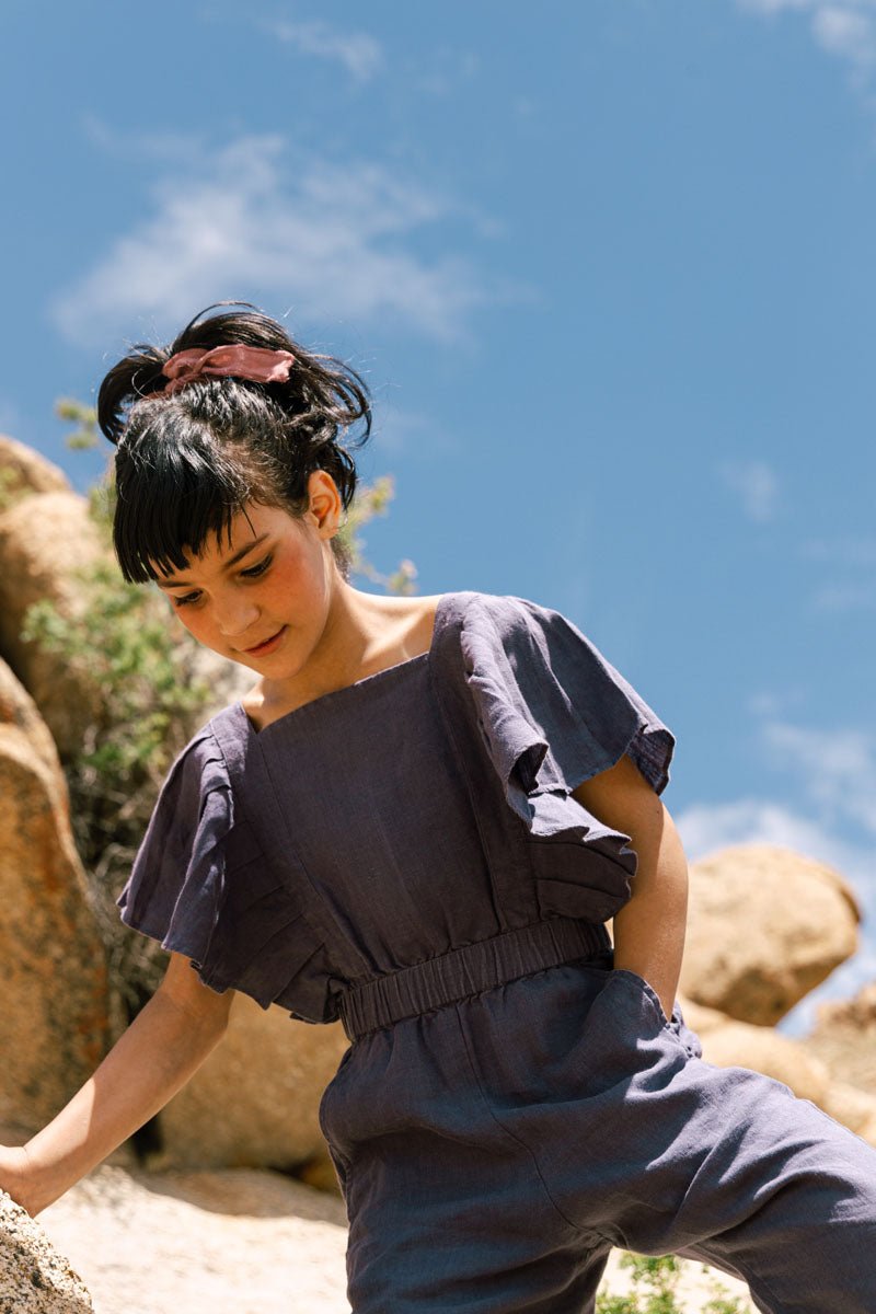 Ruffle jumpsuit - Chi Linen
