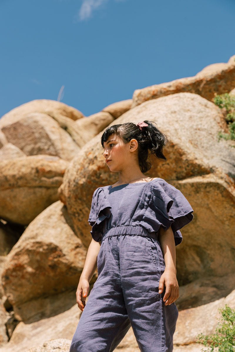 Ruffle jumpsuit - Chi Linen