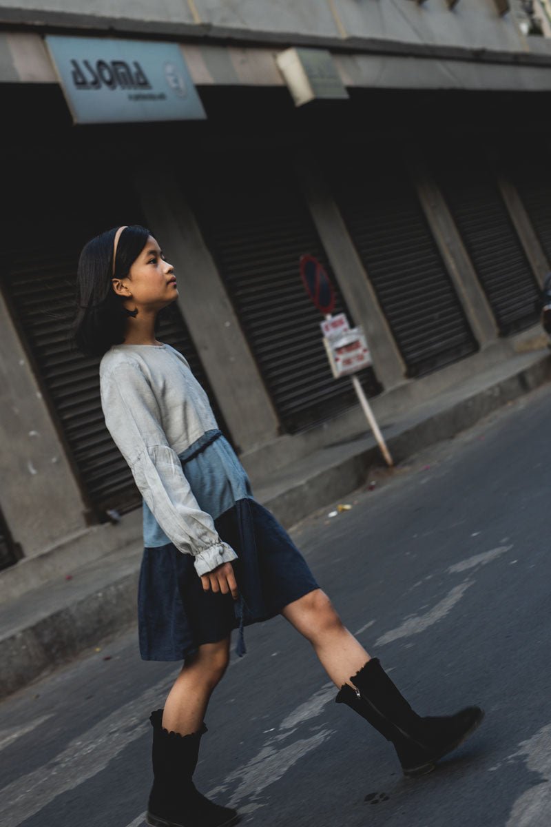 Trio flared frock - Chi Linen