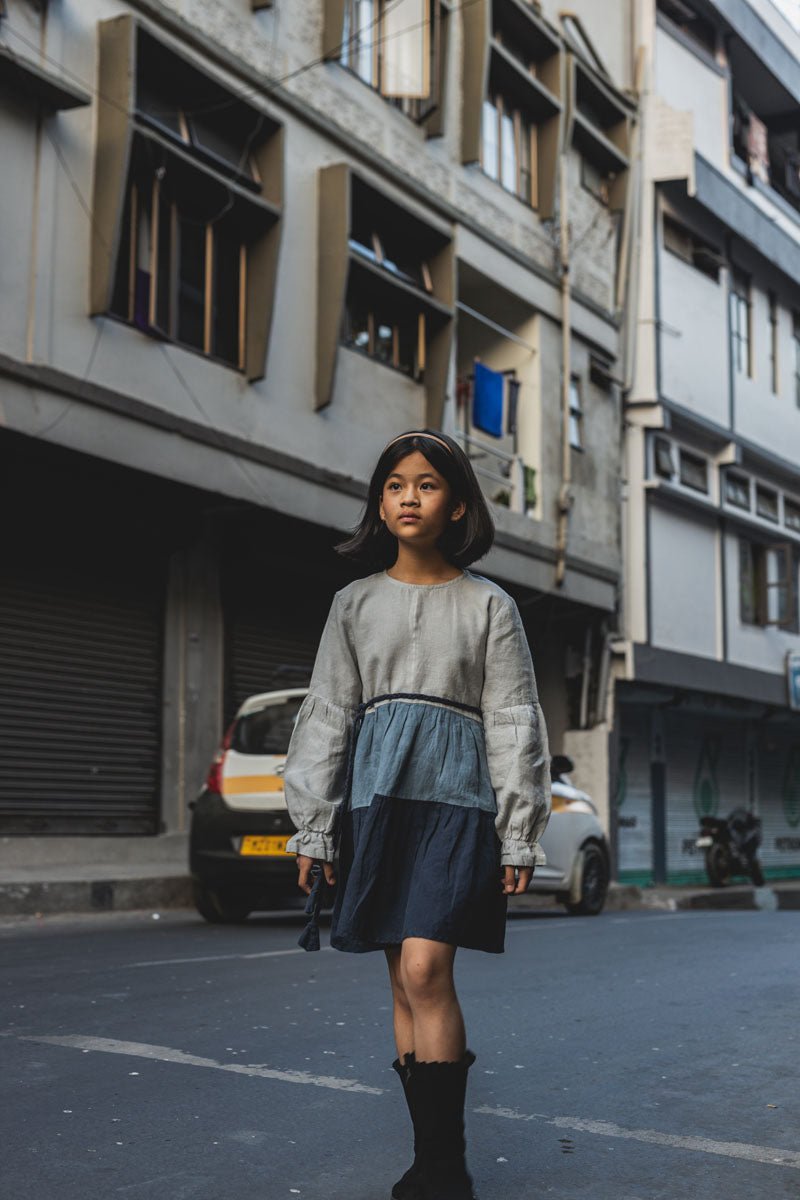 Trio flared frock - Chi Linen