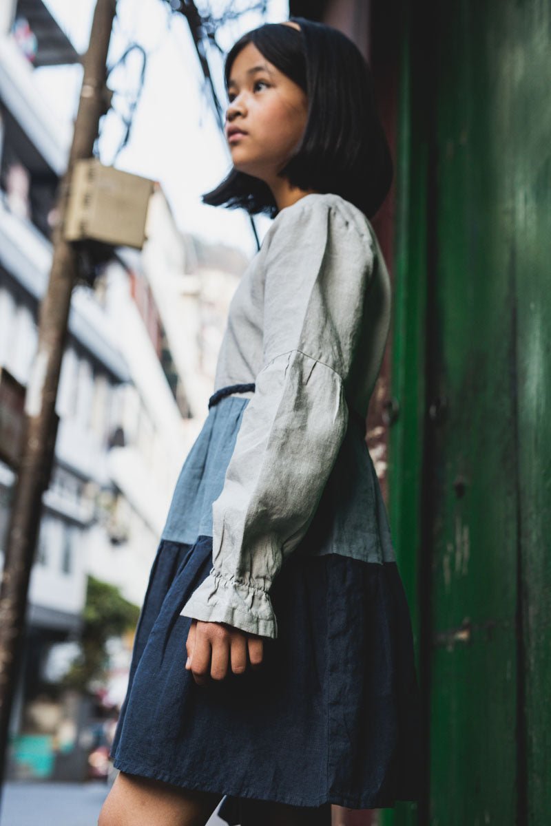 Trio flared frock - Chi Linen