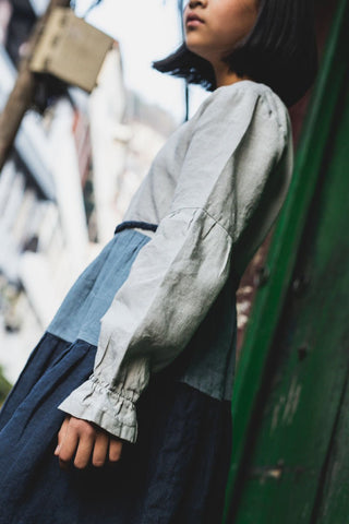Trio flared frock - Chi Linen