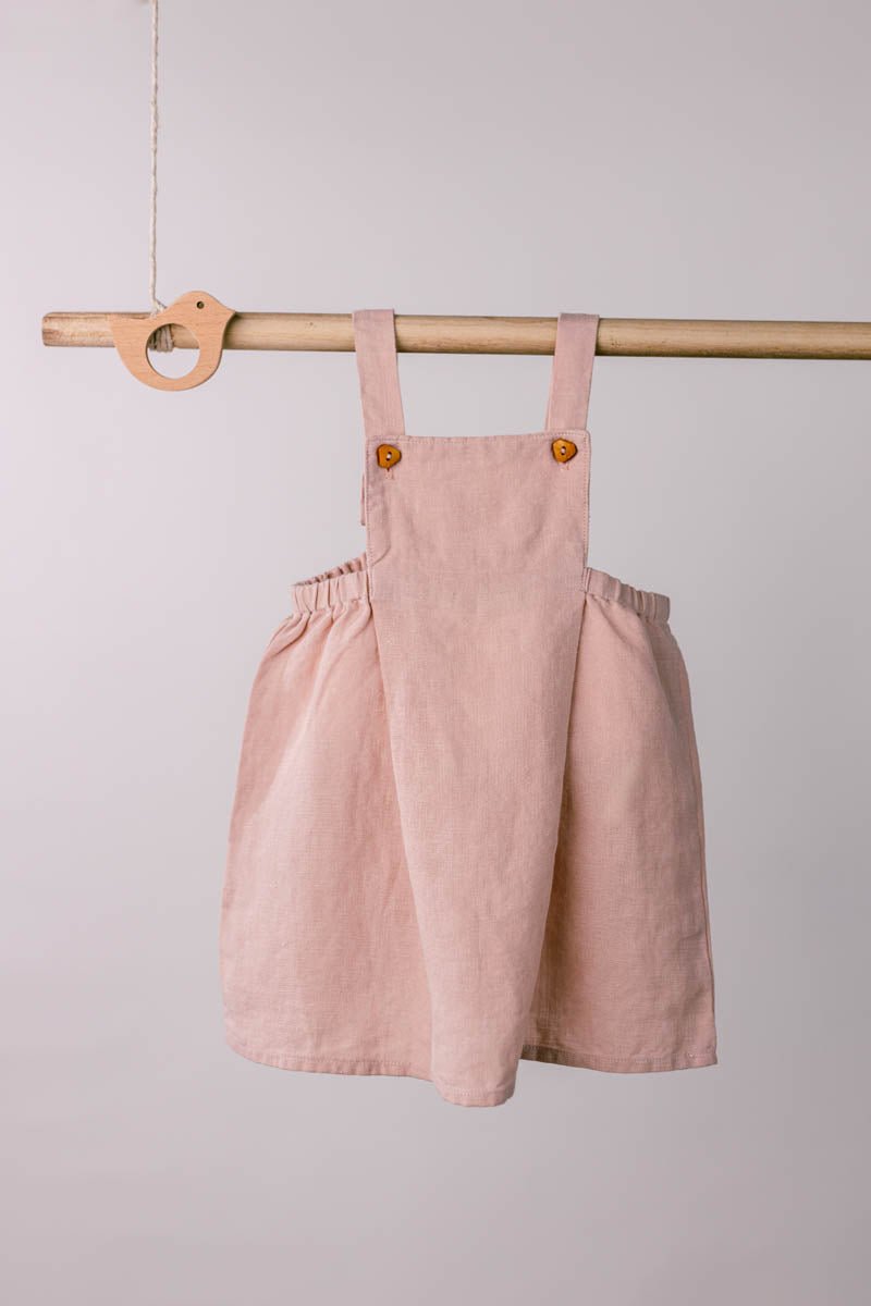 Toddler Suspender Frock - Chi Linen