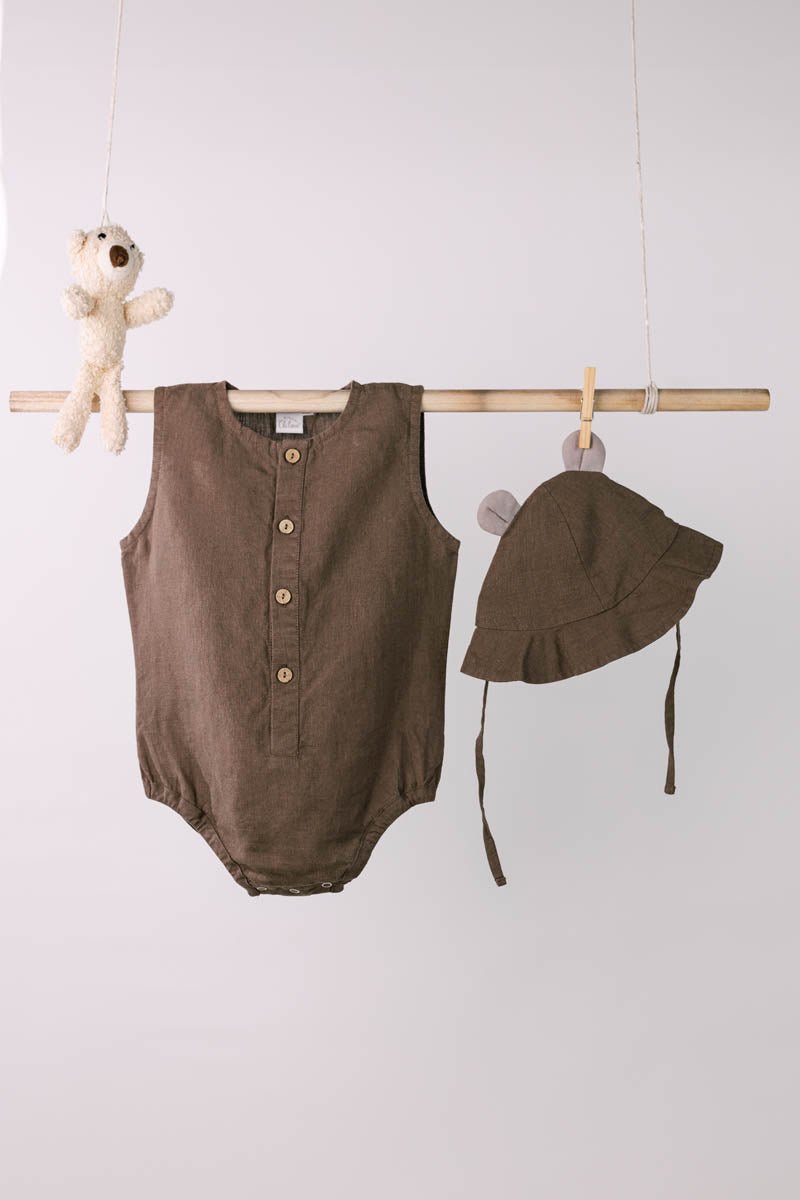 Rompers with Hat - Chi Linen