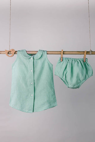 Peter-Pan Collar Frock - Chi Linen