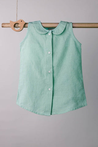 Peter-Pan Collar Frock - Chi Linen