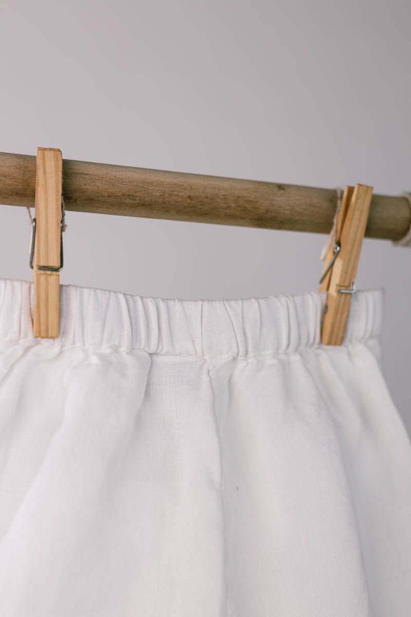 Peter-Pan Collar Top and Skorts Set - Chi Linen