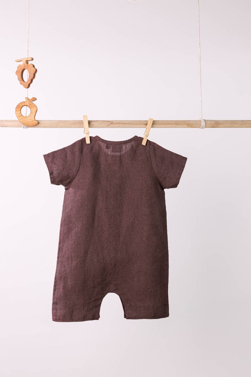 Front dart Rompers - Chi Linen