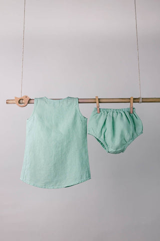 Peter-Pan Collar Frock - Chi Linen