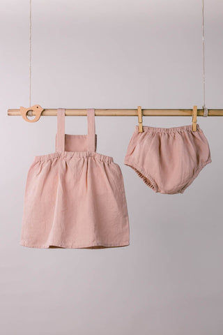 Toddler Suspender Frock - Chi Linen