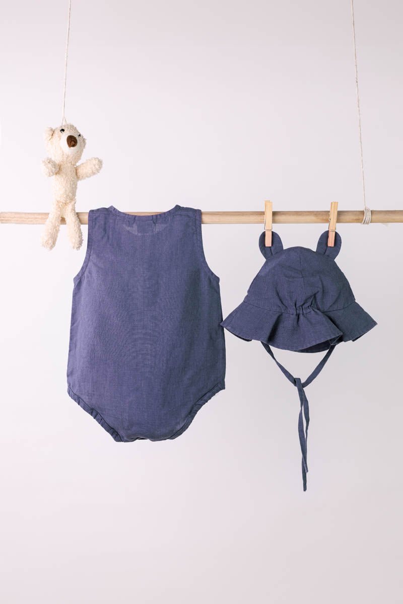 Rompers with Hat - Chi Linen