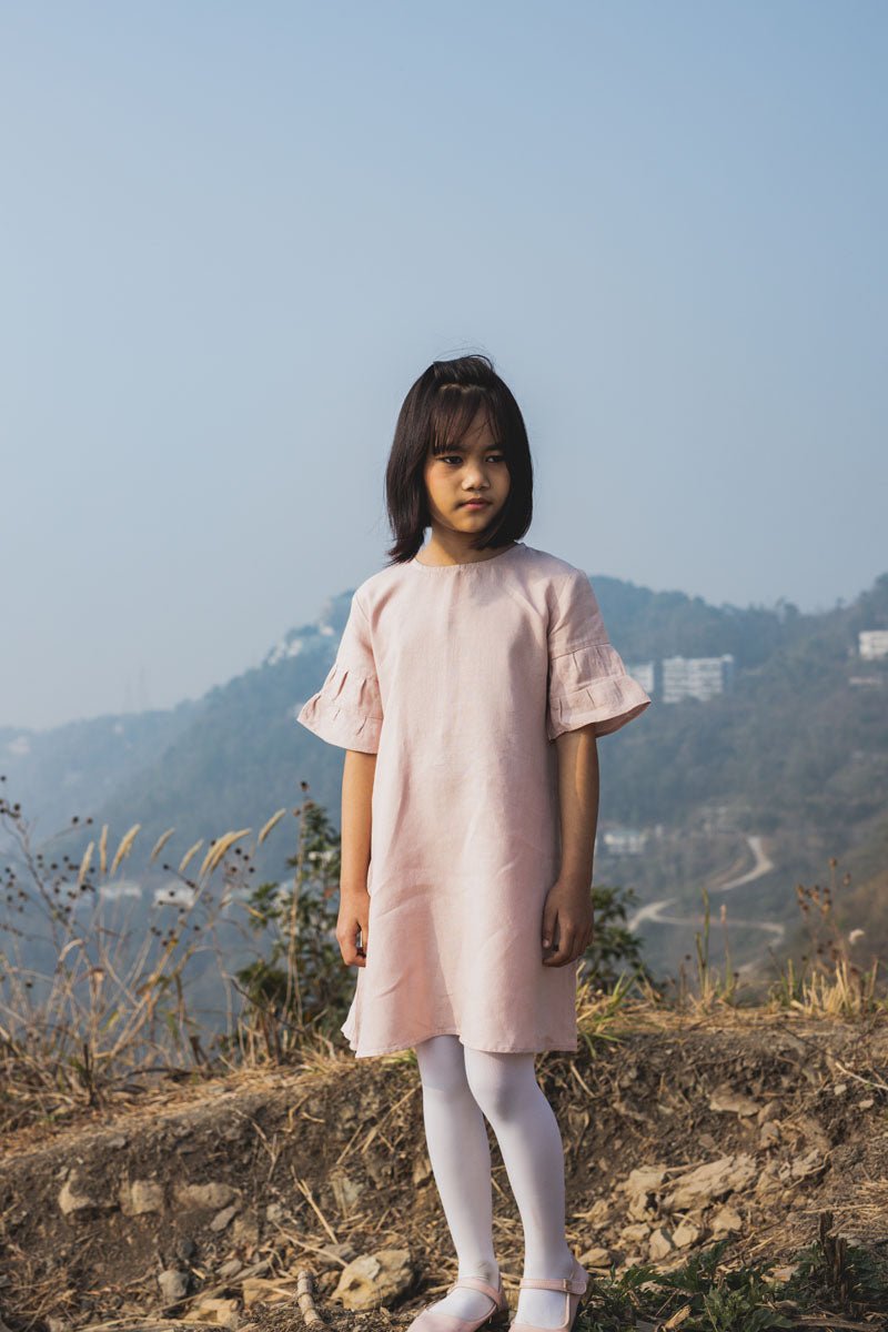 Layered Sleeves Frock - Chi Linen