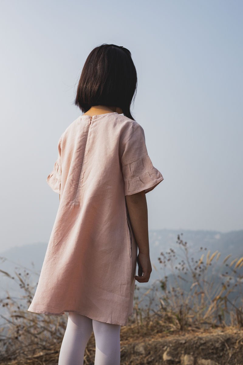 Layered Sleeves Frock - Chi Linen