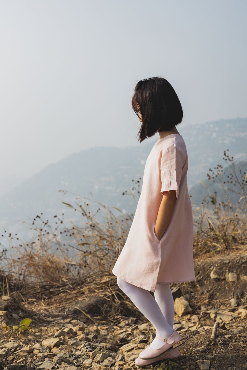 Layered Sleeves Frock - Chi Linen
