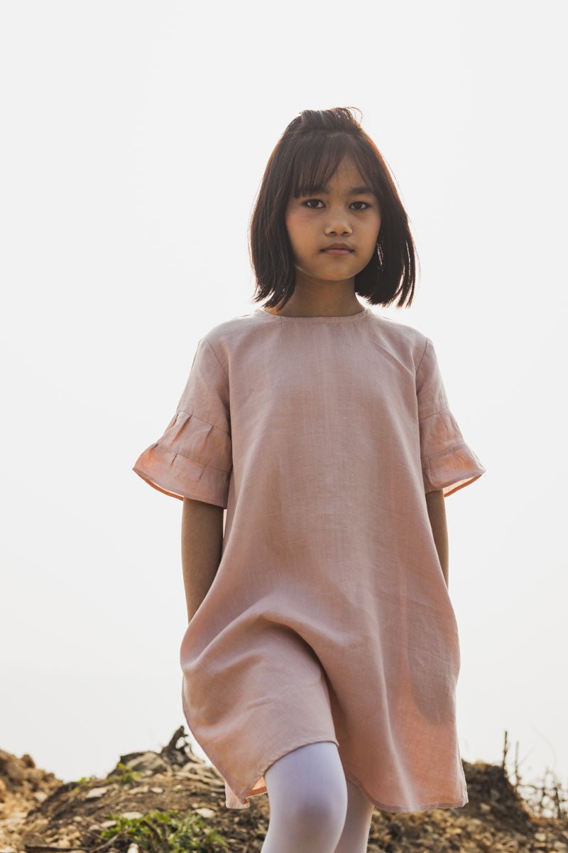 Layered Sleeves Frock - Chi Linen