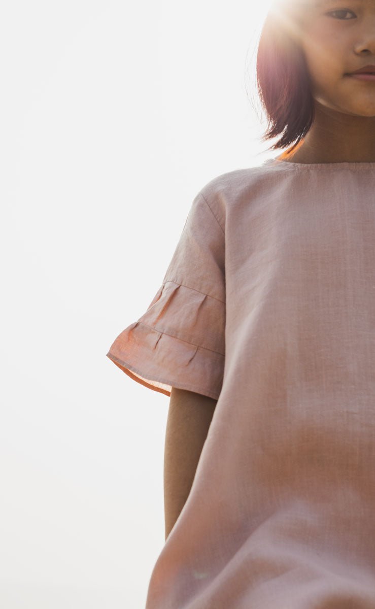 Layered Sleeves Frock - Chi Linen