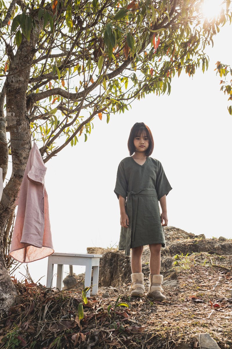 Kimono frock - Chi Linen