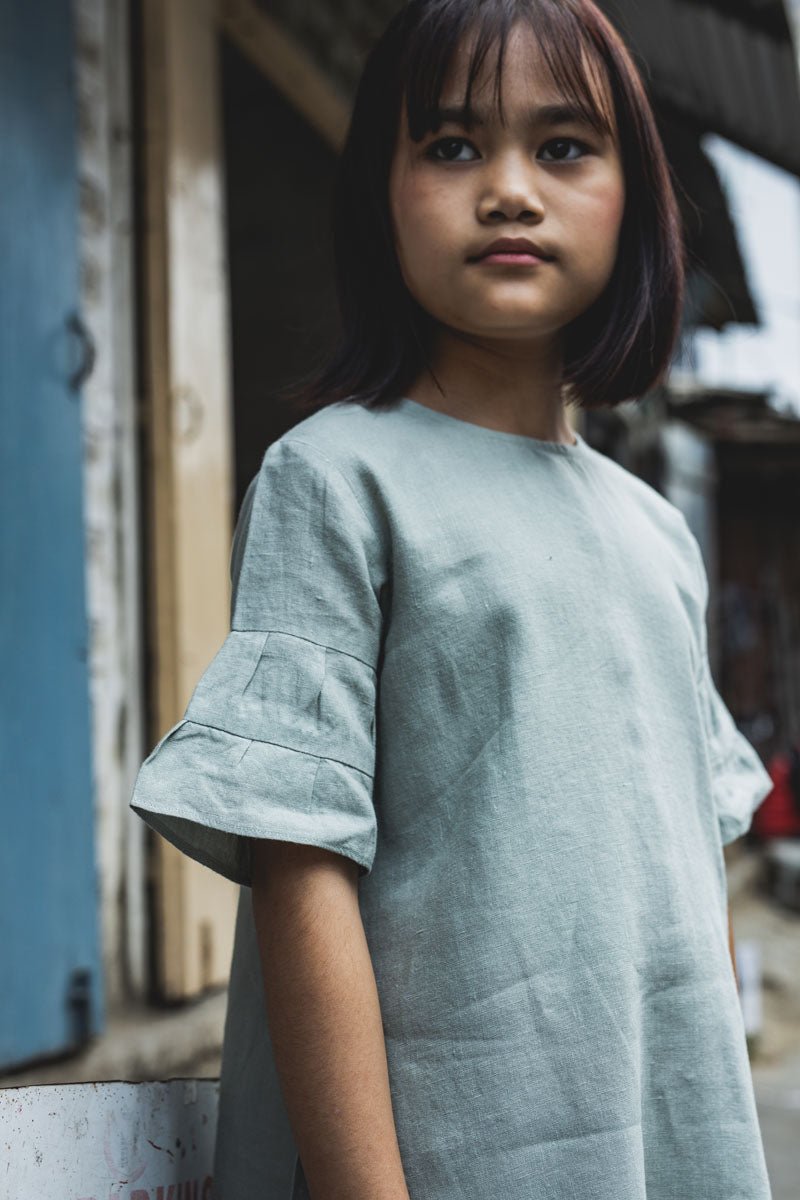 Layered Sleeves Frock - Chi Linen